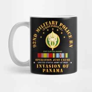 92nd Military Police Bn- Ft Clayton Panama w Svc Ribbons Mug